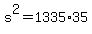 s%5E2=1335%2A35