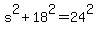 s%5E2+%2B+18%5E2+=+24%5E2