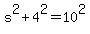 s%5E2+%2B+4%5E2+=+10%5E2