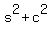 s%5E2+%2B+c%5E2