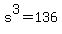 s%5E3+=+136