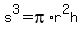 s%5E3+=+pi%2Ar%5E2h