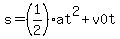 s+=+%281%2F2%29at%5E2%2Bv0t