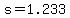 s+=+1.233