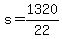 s+=+1320%2F22