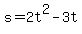 s+=+2t%5E2-3t