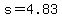 s+=+4.83
