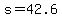 \"s+=+42.6\"