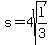 s+=+4sqrt%28l%2F3%29