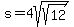 s+=+4sqrt%28sqrt%2812%29%29