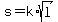 s+=+k%2Asqrt%28l%29