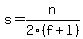 s+=+n%2F2%28f%2Bl%29