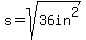 s+=+sqrt%2836in%5E2%29