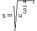 s+=+sqrt%28u%5E%284%2F3%29%29%29