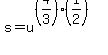 s+=+u%5E%28%284%2F3%29%2A%281%2F2%29%29