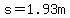 s+=1.93m
