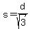 s++=d%2Fsqrt%283%29