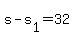 s+-+s%5B1%5D+=+32