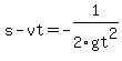 s-vt=+-1%2F2gt%5E2