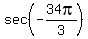 sec%28-34pi%2F3%29