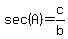 sec%28A%29=c%2Fb