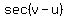 sec%28v+-+u%29