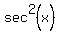 sec%5E2+%28x%29