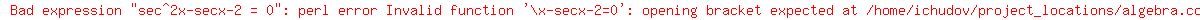 sec%5E2x-secx-2+=+0