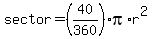 sector+=+%2840%2F360%29%2Api%2Ar%5E2