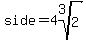 side=4root%283%2C2%29