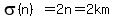 sigma%28n%29+=+2n+=+2km