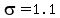 sigma=1.1