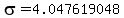 sigma=4.047619048