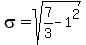 sigma+=+sqrt%28+7%2F3+-+1%5E2+%29