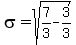 sigma+=+sqrt%28+7%2F3+-+3%2F3+%29