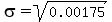 sigma+=+sqrt%280.00175%29