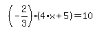 simplify_cartoon%28+%28-2%2F3%29%2A%284%2Ax%2B5%29=10+%29