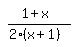 simplify_cartoon%28+%281%2Bx%29%2F%282%2A%28x%2B1%29%29+%29