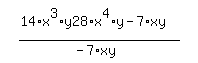 simplify_cartoon%28+%2814%2Ax%5E3%2Ay28%2Ax%5E4%2Ay-7%2Axy%29%2F%28-7%2Axy%29+%29