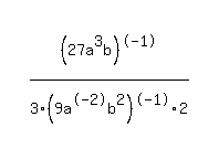 simplify_cartoon%28+%2827a%5E3b%29%5E-1%2F3%2F%289a%5E-2b%5E2%29%5E-1%2F2+%29