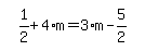 simplify_cartoon%28+1%2F2%2B4%2Am=3%2Am-5%2F2+%29