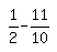 simplify_cartoon%28+1%2F2-11%2F10+%29