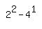 simplify_cartoon%28+2%5E2-4%5E1+%29