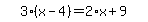 simplify_cartoon%28+3%2A%28x-4%29=2%2Ax%2B9+%29