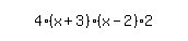 simplify_cartoon%28+4%2A%28x%2B3%29%2A%28x-2%29%2A2+%29