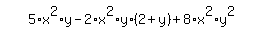 simplify_cartoon%28+5%2Ax%5E2%2Ay-2%2Ax%5E2%2Ay%2A%282%2By%29%2B8%2Ax%5E2%2Ay%5E2+%29