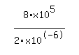 simplify_cartoon%28+8%2Ax10%5E5%2F2%2Fx10%5E-6+%29