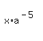 simplify_cartoon%28+x%2Aa%5E%28-5%29+%29