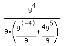 simplify_cartoon%28+y%5E4%2F9%2F%28y%5E-4%2F9%2B4y%5E5%2F9%29+%29