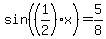 sin%28%281%2F2%29x%29+=+5%2F8